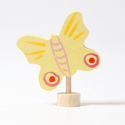 Drewniana figurka Żółty Motyl