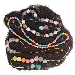 Drewniane Koraliki pastelowe