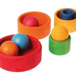 Drewniane Miski tęczowe