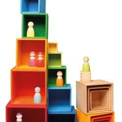 Drewniane Pudełka pomarańczowe