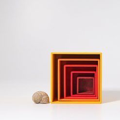 Drewniane Pudełka pomarańczowe