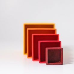 Drewniane Pudełka pomarańczowe