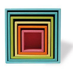 Drewniane Pudełka pastelowe