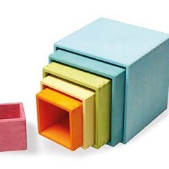 Drewniane Pudełka pastelowe