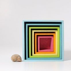 Drewniane Pudełka pastelowe