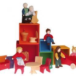 Drewniane Pudełka tęczowe