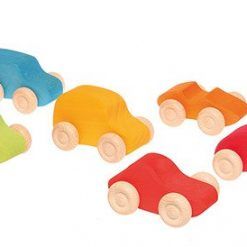 Samochodziki 6 szt. tęczowe