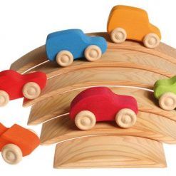 Samochodziki 6 szt. tęczowe