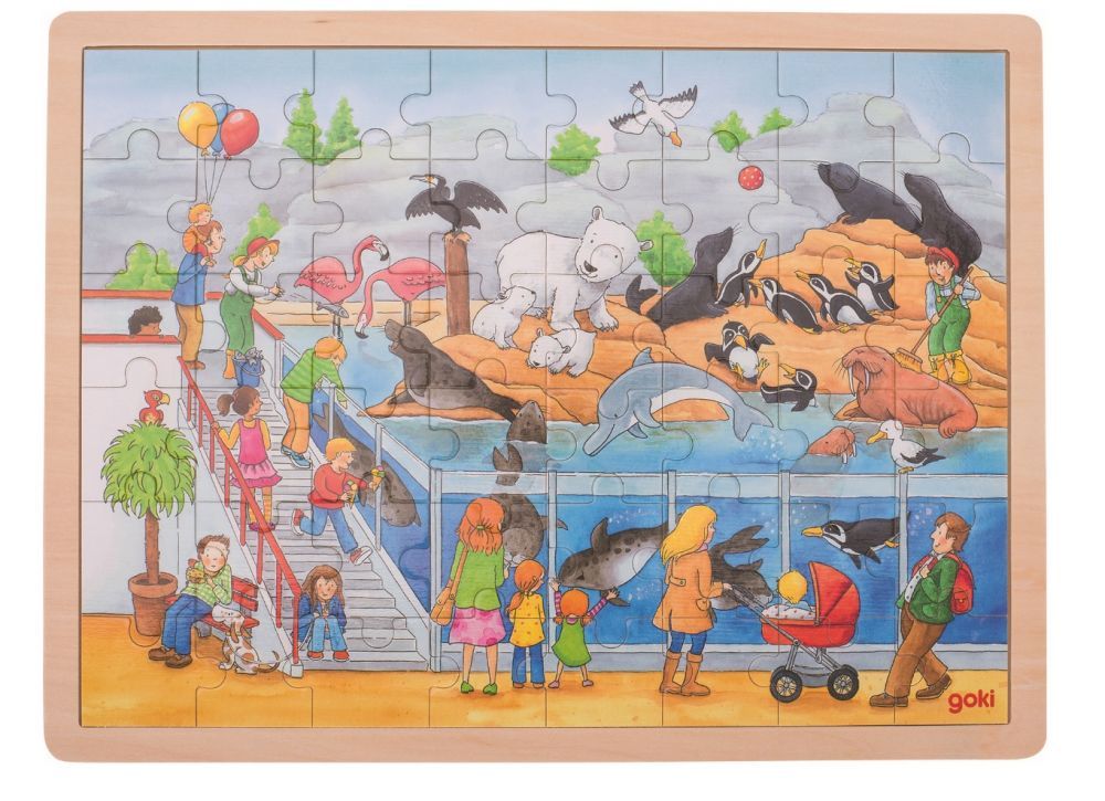 Duże puzzle Wizyta w Zoo Duże puzzle Wizyta w Zoo