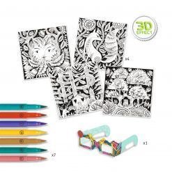 Kolorowanki 3D Zaczarowany las