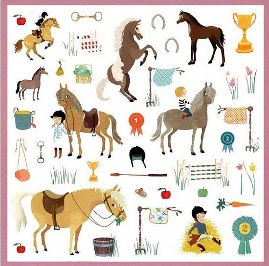 Naklejki Konie 160 sztuk Naklejki Konie 160 sztuk