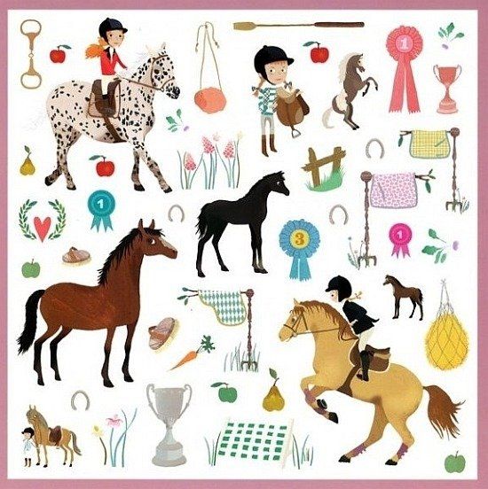 Naklejki Konie 160 sztuk Naklejki Konie 160 sztuk