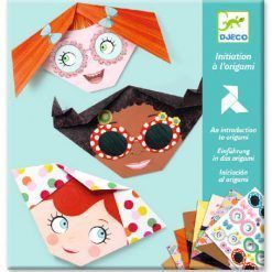 Origami z naklejkami Wesołe twarze