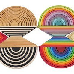 Płyty do budowania tęczowe