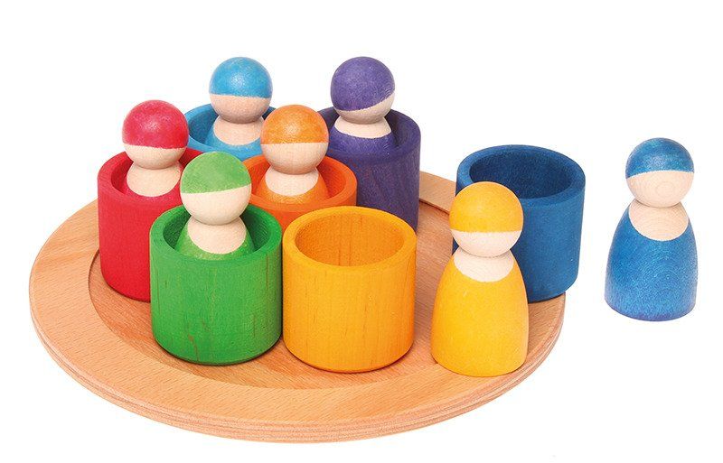 Przyjaciele w misach tęczowe Przyjaciele w misach tęczowe