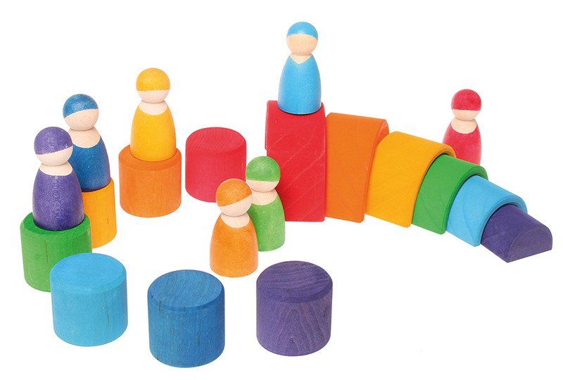 Przyjaciele w misach tęczowe Przyjaciele w misach tęczowe