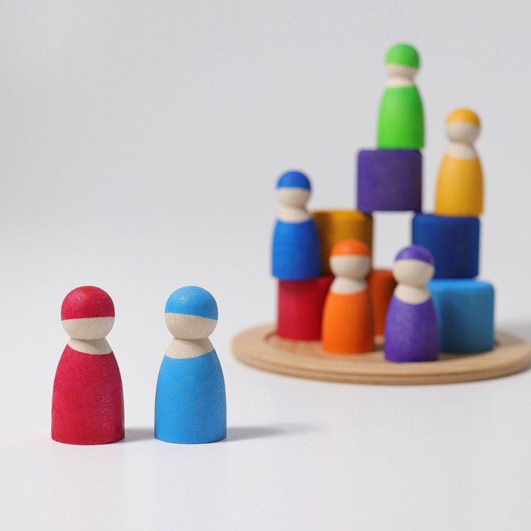 Przyjaciele w misach tęczowe Przyjaciele w misach tęczowe