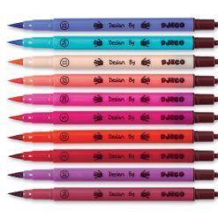 Różowy zestaw dwustronnych mazaków