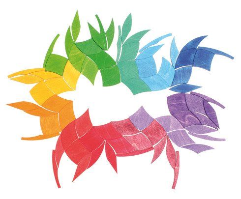 Spirala w kole tęczowa Spirala w kole tęczowa