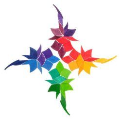 Spirala w kole tęczowa