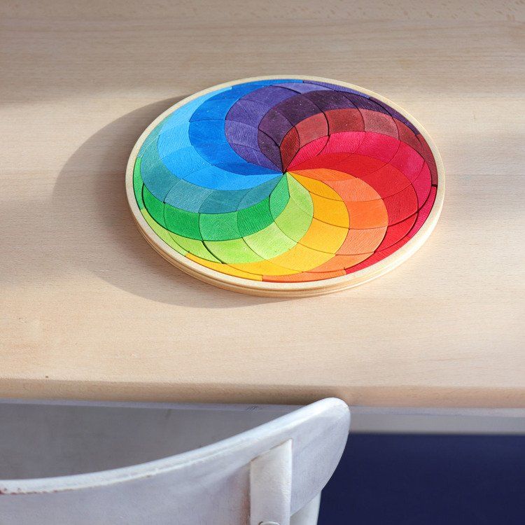 Spirala w kole tęczowa Spirala w kole tęczowa