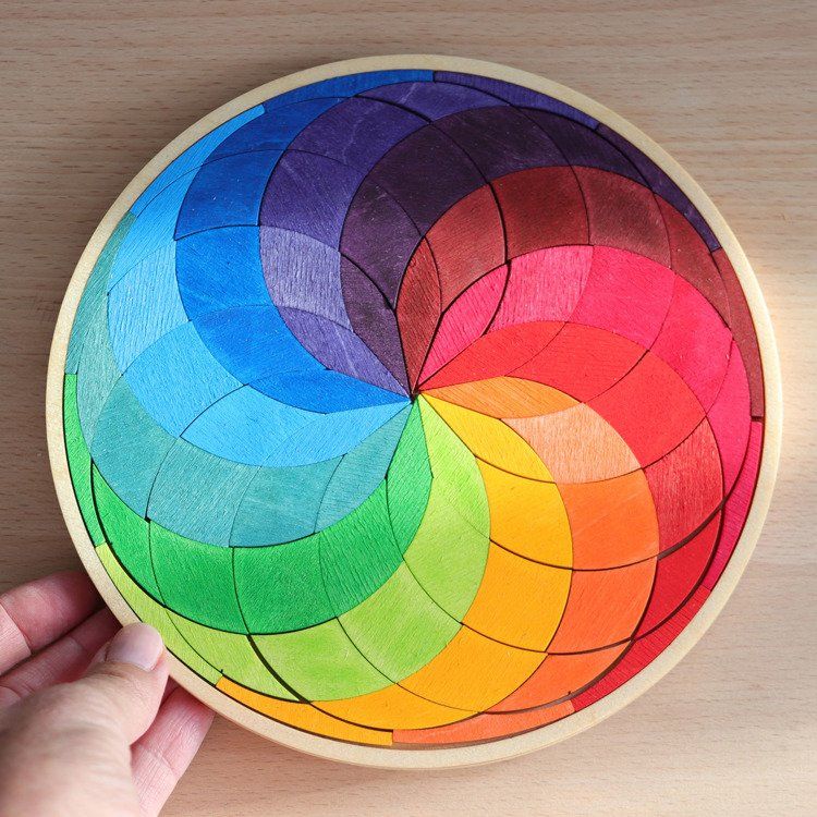 Spirala w kole tęczowa Spirala w kole tęczowa