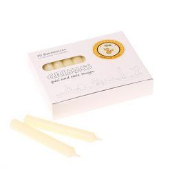 Świece kremowe z woskiem pszczelim