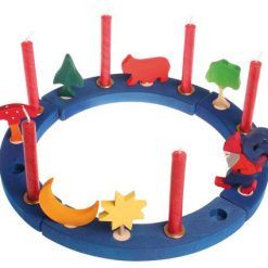 Świece marmurkowe czerwone