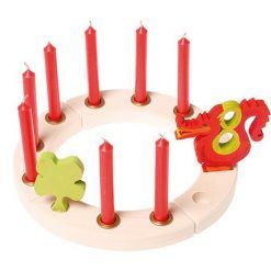 Świece z woskiem pszczelim czerwone