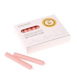 Świece z woskiem pszczelim różowe