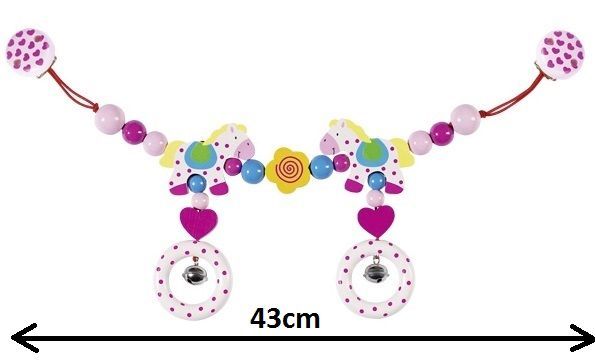 Zawieszka do wózka niebiesko-biała Zawieszka do wózka niebiesko-biała