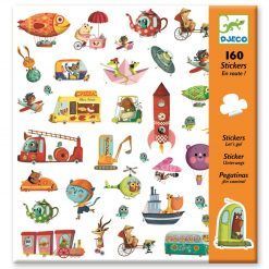 Zestaw 160 naklejek Pojazdy podróżnicze