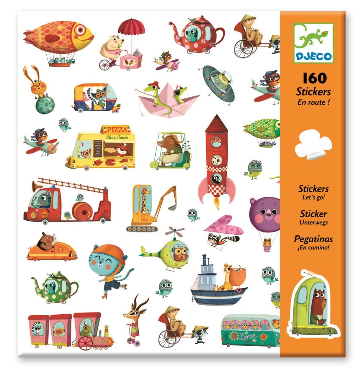 Zestaw 160 naklejek Pojazdy podróżnicze Zestaw 160 naklejek Pojazdy podróżnicze