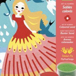 Zestaw artystyczny z piaskiem Dziewczynka