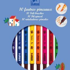 Niebieski zestaw dwustronnych mazaków