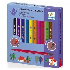 Niebieski zestaw dwustronnych mazaków