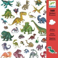 Zestaw 160 naklejek Dinozaury