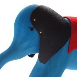 Drewniany Słoń na kółkach