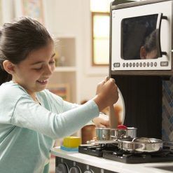 kuchnia drewniana ciemny grafit