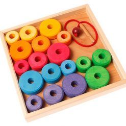 Dyski do nawlekania 19-el. tęczowe