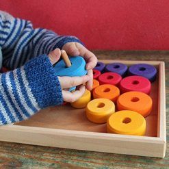 Dyski do nawlekania 19-el. tęczowe