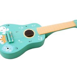Gitara drewniana zwierzaki