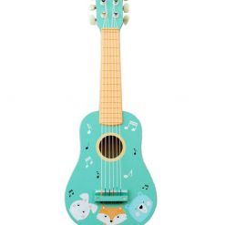 Gitara drewniana zwierzaki