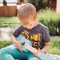 Gitara drewniana zwierzaki