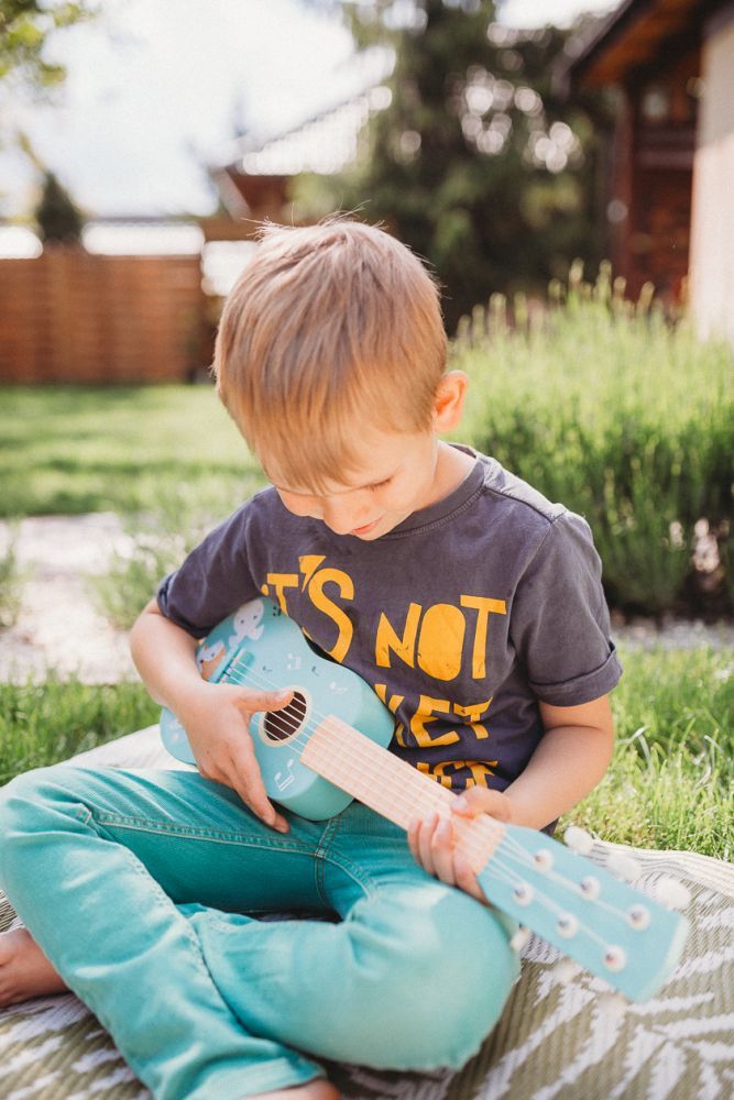 Gitara drewniana zwierzaki Gitara drewniana zwierzaki