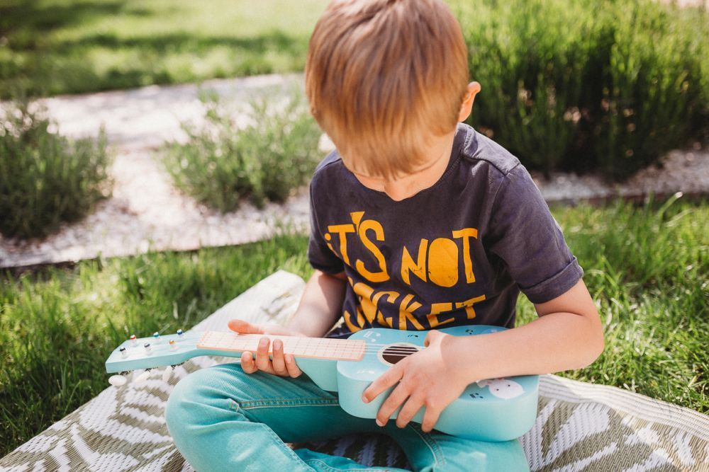 Gitara drewniana zwierzaki Gitara drewniana zwierzaki