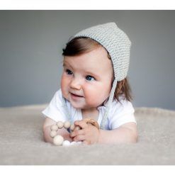 Gryzak donut biało-beżowy