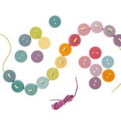 Guziki do nawlekania pastelowe