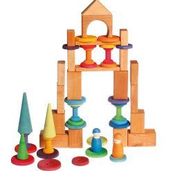 Guziki do nawlekania tęczowe