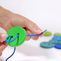 Guziki do nawlekania tęczowe